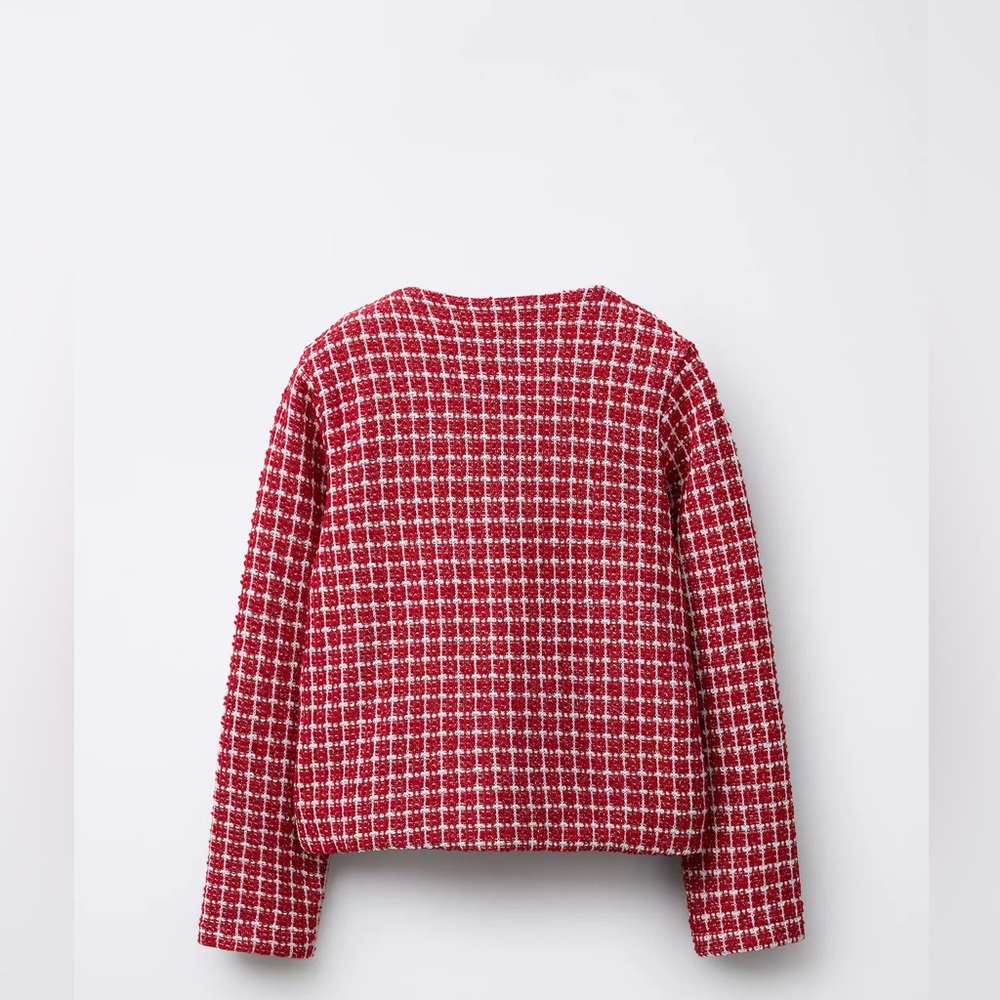 NWT Zara Button Textured Jacket - Picture 2 of 8